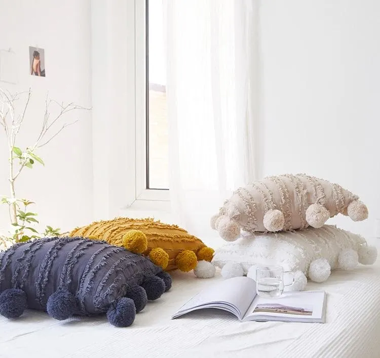 Ruffles and Poms Cushion Cover - Image 2