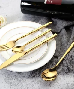 Bamboo Stainless Steel Flatware Set