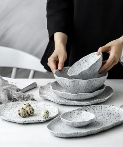 Granite Dinner Plates and Bowls