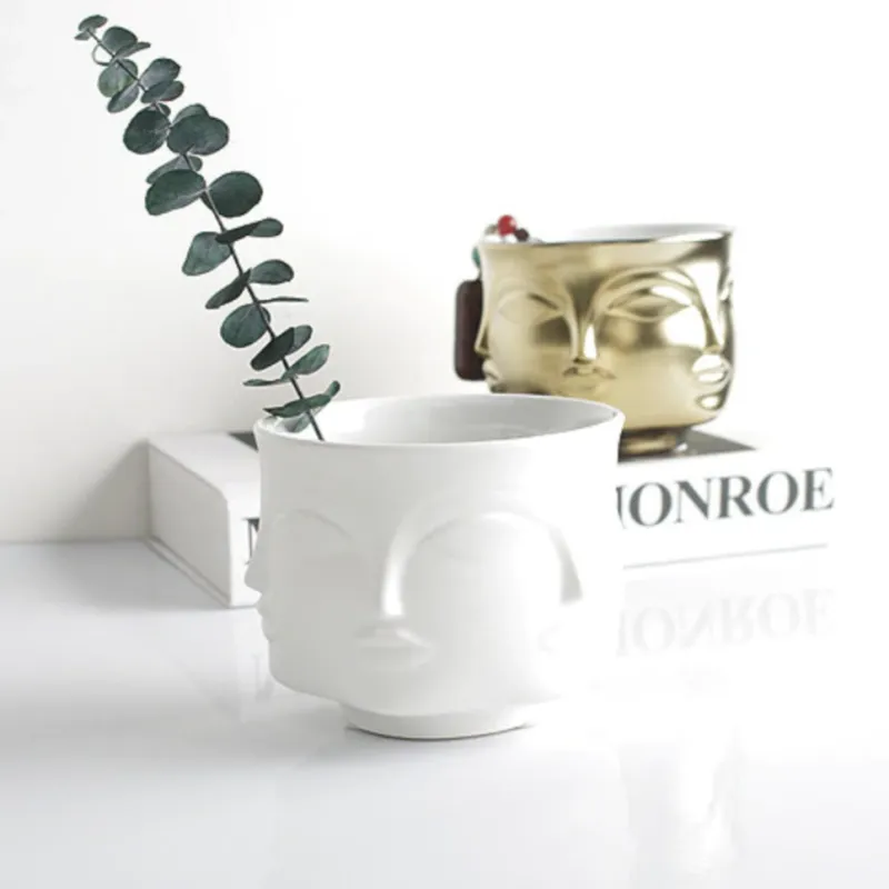 Visage Ceramic Planter - Image 2