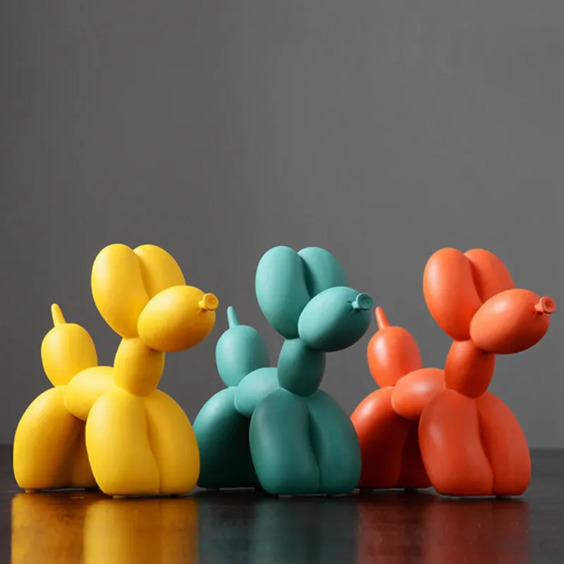 Vibrant Color Balloon Dog Sculpture - Image 3