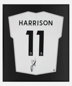 Framed Harrison Signed Shirt, Leeds United [Lite]