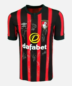 Squad Signed Bournemouth Shirt 2023-24 Home [14 Autographs]