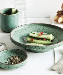 Jade Stoneware Ceramic Dinnerware 20 Piece Set