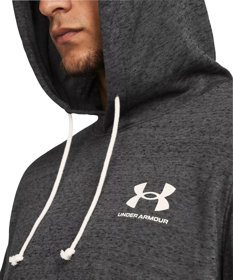 Under Armour Rival Terry Mens Training Hoody - Grey - Image 3