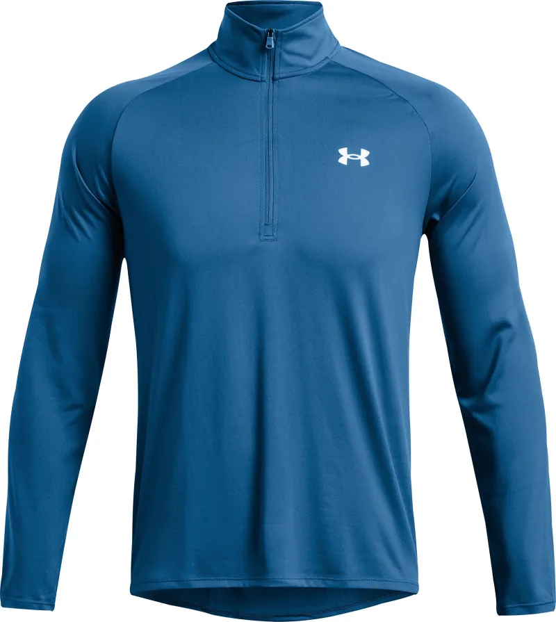 Under Armour Tech Half Zip Long Sleeve Mens Training Top - Blue - Image 3