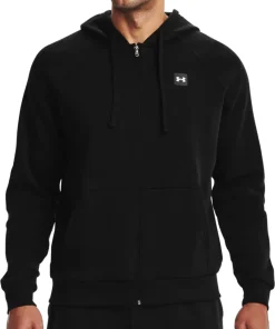 Under Armour Rival Rival Fleece Full Zip Mens Training Hoody - Black