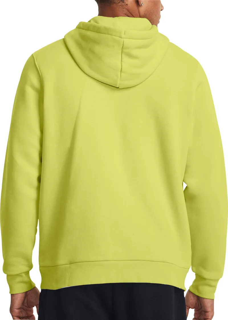 Under Armour Icon Fleece Mens Training Hoody - Yellow - Image 2