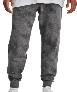 Under Armour Rival Fleece Printed Mens Training Joggers - Grey
