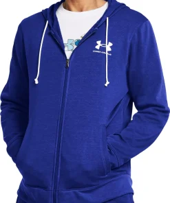 Under Armour Rival Terry Full Zip Mens Training Hoody - Blue