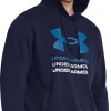 Under Armour Rival Terry Graphic Mens Training Hoody - Blue