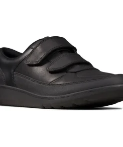 Clarks Boys School Shoe Scape Flare K Black