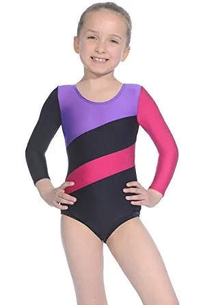 ROCH VALLEY GYMNASTICS HOP LEOTARD - RASPBERRY/BLACK/PINK