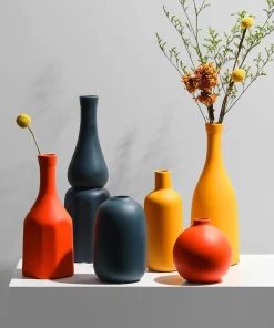 Contrasted Ceramic Vases
