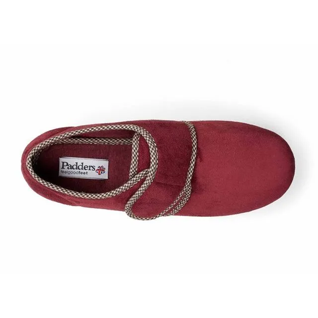 Padders Mens Slippers Harry Burgundy - Image 2