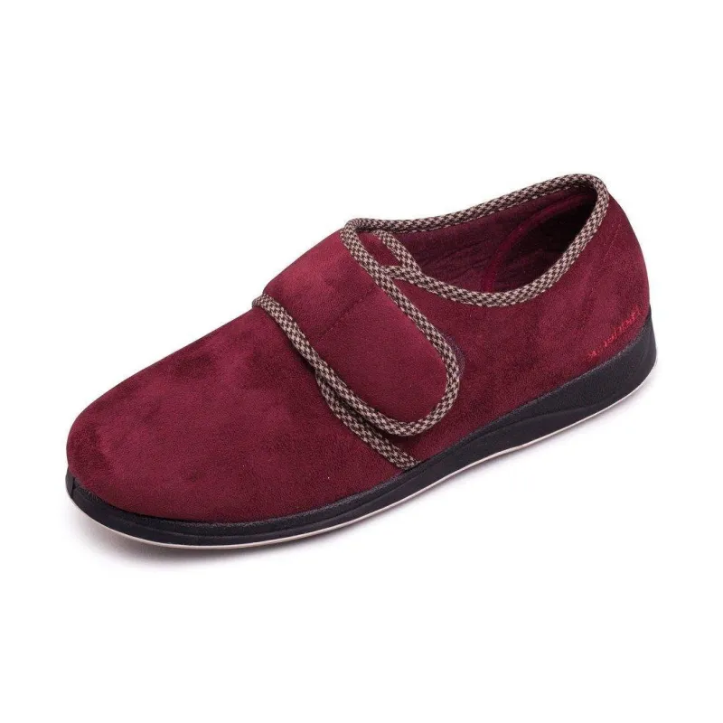 Padders Mens Slippers Harry Burgundy - Image 3