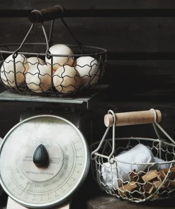 Vintage Wrought Iron Basket