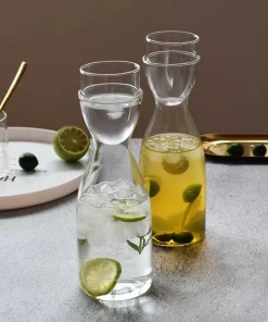 Duo Dome Glass Pitcher with Cup