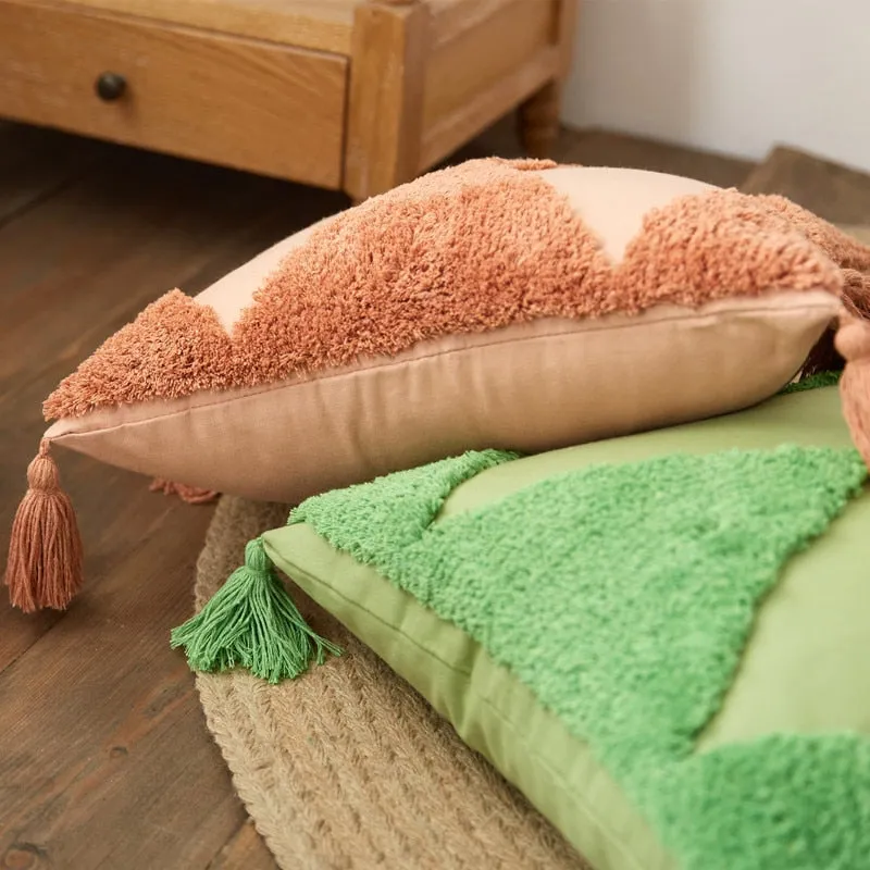 Sunshine Tufted Cotton Pillow Cover - Image 3