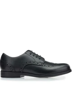 Startrite Girls Shoe Brogue Pri Black Leather