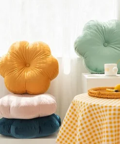Floral Velvet Cushion Pillow