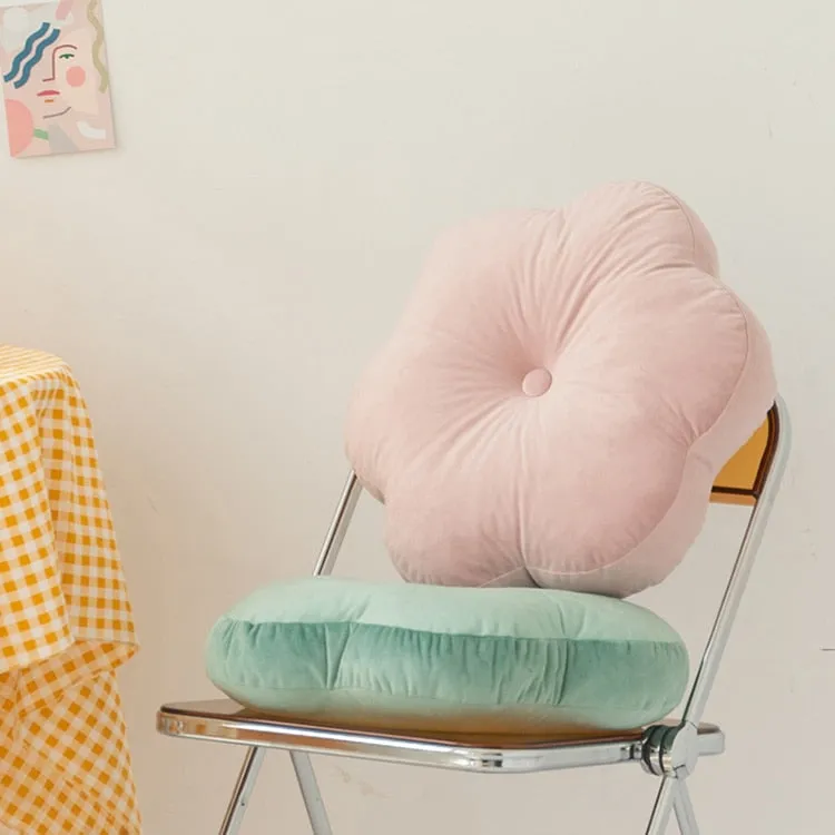 Floral Velvet Cushion Pillow - Image 2