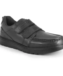 Startrite Boys School Shoe Rhino Mission Black Leather