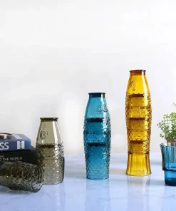 Koi Fish Stackable Glass Cup Set