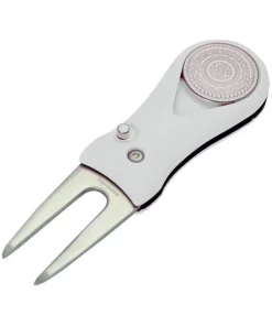 SURPRIZESHOP GOLF FLICK ACTION PITCHFORK WITH BALL MARKER WHITE