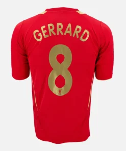 2005-06 Liverpool Home Shirt Gerrard 8 [Excellent] M
