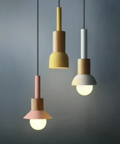 Astrid Metal & Wood Pendant Lights