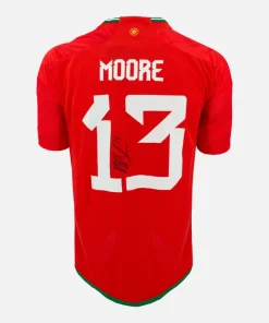 Kieffer Moore Signed Wales Shirt 2022 World Cup [13]