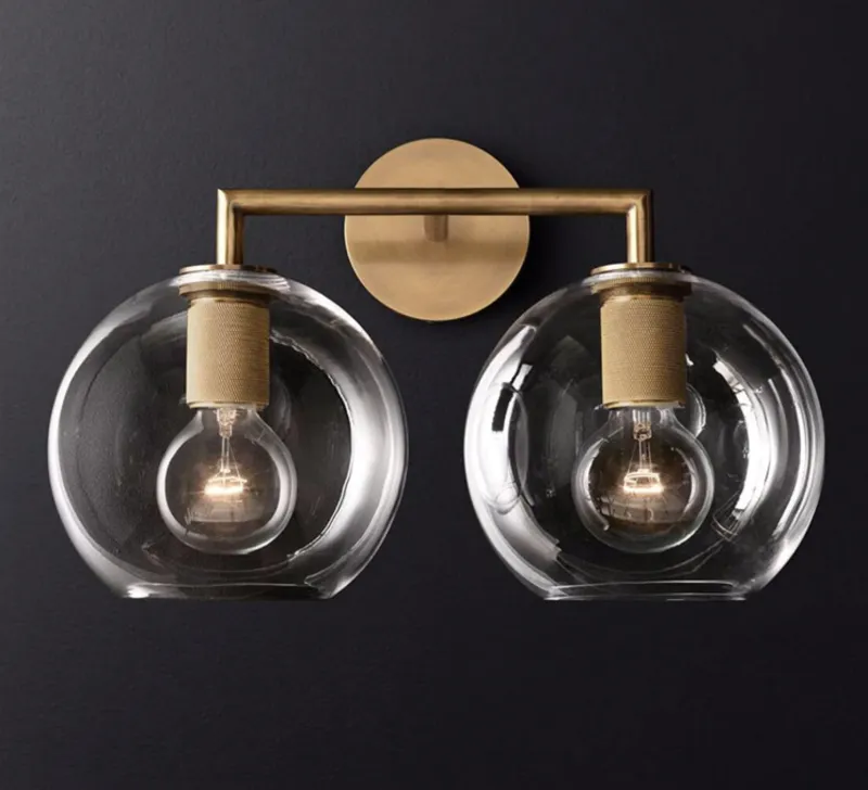 Armed Retro Brass Series - Double Wall Sconce - Image 3