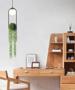 Hanging Garden Planter Globe Pendant Light
