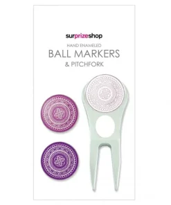 SURPRIZESHOP GOLF BALL MARKER + PITCHFORK SET LACE
