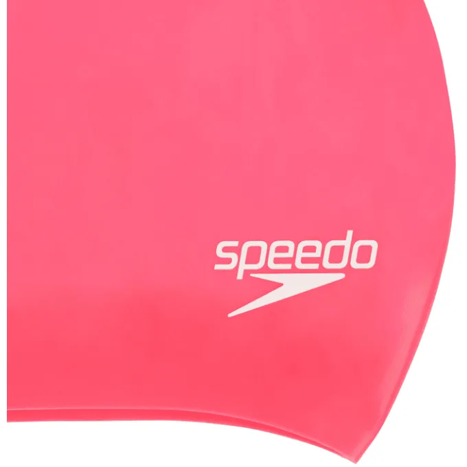Speedo Adults Long Hair Cap Pink/White - Image 2