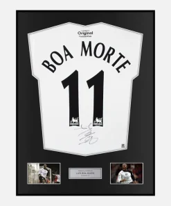 Framed Luís Boa Morte Signed Fulham Shirt [Classic]