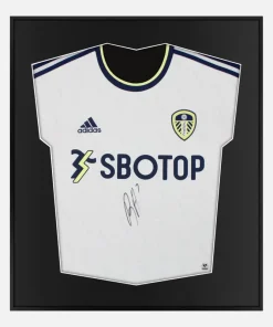 Framed Aaronson Signed Leeds Shirt, Premier League [Lite]