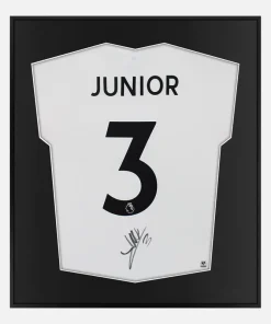 Framed Junior Firpo Signed Leeds United Shirt [Lite]