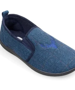 Padders Mens Huntsman Slippers Navy