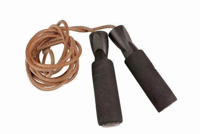 FITNESS MAD LEATHER WEIGHTED JUMP ROPE