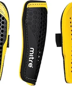 MITRE AIRCELL PRO FOOTBALL SHIN GUARD BLACK/YELLOW