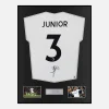 Framed Junior Firpo Signed Leeds United Shirt 2022-23 Home [Classic]