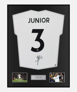 Framed Junior Firpo Signed Leeds United Shirt 2022-23 Home [Classic]