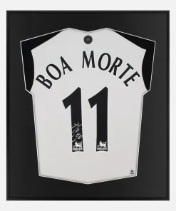 Framed Luís Boa Morte Signed Shirt, Fulham Home [Lite]