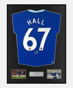 Framed Lewis Hall Signed Chelsea Shirt 2022-23 Home [Classic]
