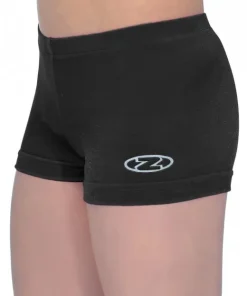 THE ZONE GYMNASTICS HIPSTER LYCRA SHORTS BLACK