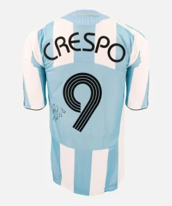Hernan Crespo Signed Argentina Shirt 2007-09 Home [9]