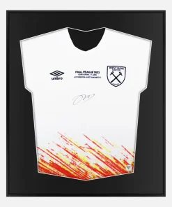 Framed Bowen Signed Shirt, Third away, West Ham European Final [Lite]