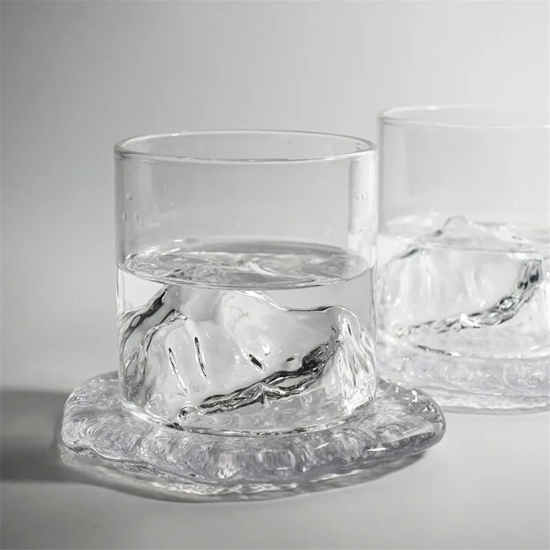 Iceberg Glass Cup & Coaster - Image 3